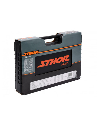 Набір головок торцевих STHOR 1/4" і 1/2" 72 предмета