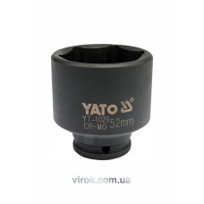 Головка торцева ударна шестигранна для ступиць YATO 1/2" М52 х 72 мм