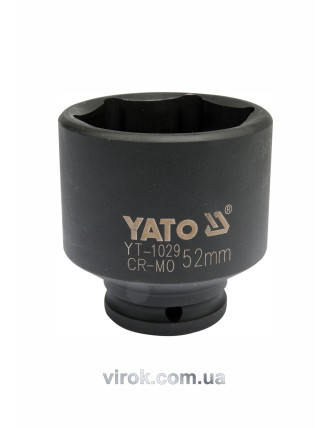 Головка торцева ударна шестигранна для ступиць YATO 1/2" М52 х 72 мм