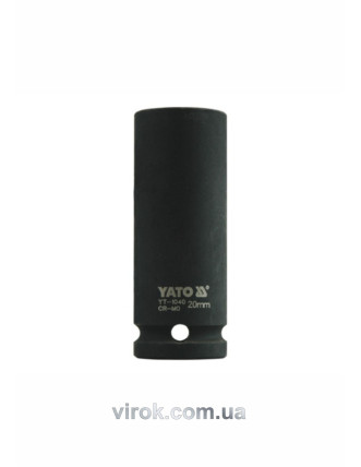 Головка торцева ударна шестигранна YATO 1/2" М20 х 78 мм
