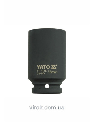 Головка торцева ударна шестигранна YATO 3/4" М36 х 90 мм