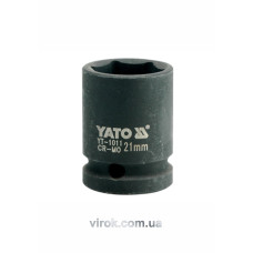 Головка торцева ударна шестигранна YATO 1/2" М21 х 39 мм