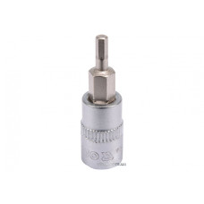 Головка торцева з викрутковою насадкою HEX YATO 1/4" H3 x 37 мм
