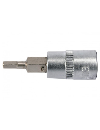Головка торцева з викрутковою насадкою HEX YATO 1/4" H3 x 37 мм