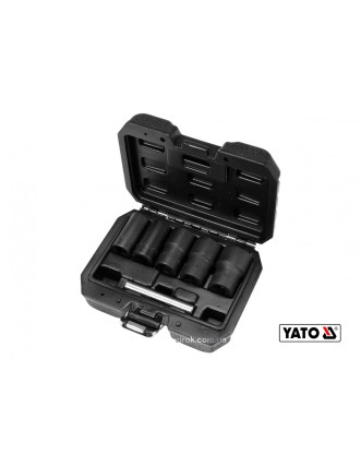 Набір екстракторів для видалення зломаних гвинтів і гайок YATO 1/2" 17-27 мм 6 шт