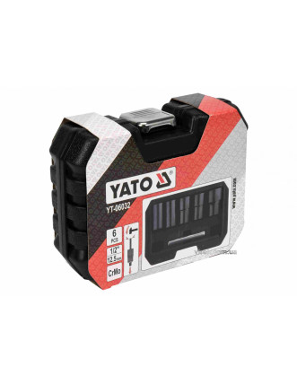 Набір екстракторів для видалення зломаних гвинтів і гайок YATO 1/2" 17-27 мм 6 шт