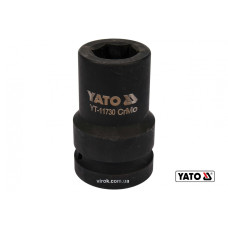 Головка торцева ударна шестигранна YATO 1" М24 x 80 мм Cr-Mo