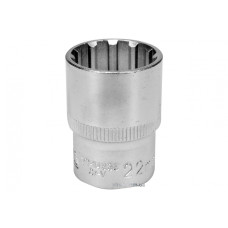 Головка торцева Spline YATO 1/2" M22 x 38 мм CrV [Блістер]