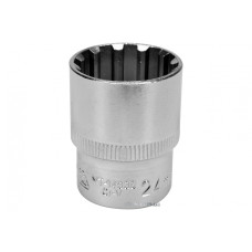 Головка торцева Spline YATO 1/2" M24 x 38 мм CrV [Блістер]