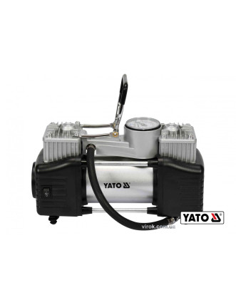 Компресор автомобільний YATO 12 В 250 Вт 60 л/хв 1 МПа + шланг 5 м + насадки + мішок