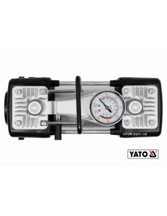 Компресор автомобільний YATO 12 В 250 Вт 60 л/хв 1 МПа + шланг 5 м + насадки + мішок