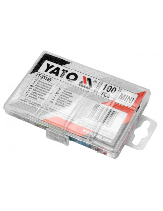 Запобіжники автомобільні YATO MINI 100 шт