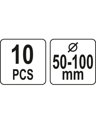 Засоби для встановлення поршневих кілець YATO Ø=50-100 мм, 10 елем.