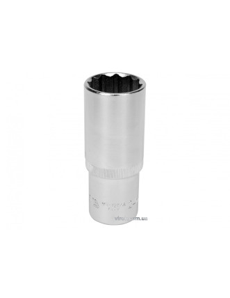 Головка торцева дванадцятигранна довга YATO 1/2" М24 х 77 мм