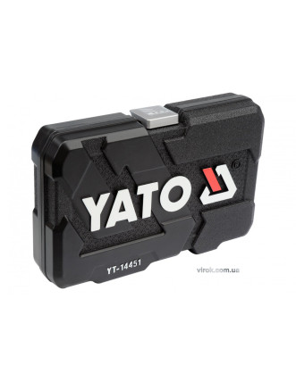 Набір головок торцевих YATO 1/4" М4-13 мм 23 предмета