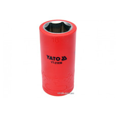 Головка торцева шестигранна діелектрична YATO 1/2" М16 х 55/38 мм VDE до 1000 В