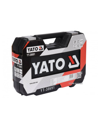 Набір головок торцевих YATO 1/2" М10-24 мм з інструментами 20 шт