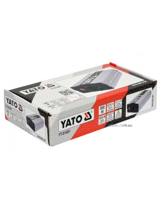 Перетворювач напруги з джерела 12 В DC в 230 В AC YATO 800 Вт